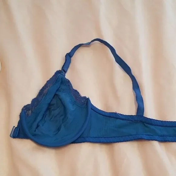 Vtg Warner's Lace & Satin Shine-on  Bra 34B - Picture 5 of 6